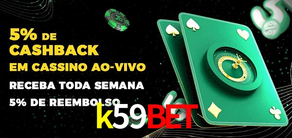 Promoções do cassino ao Vivo k59bet